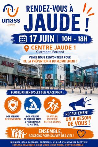 Affiche l'Unass Auvergne à Jaude le 17 juin de 10h à 18h